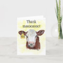 Recherche de moo moo remerciements cartes Aquarelle