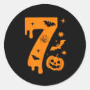 Recherche de numéro six autocollants Sept 6