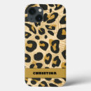 Recherche de empreinte de léopard noir iphone coques Élégant