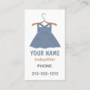 Recherche de baby sitter cartes visite Caregiver
