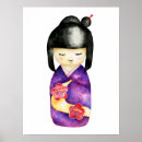 Recherche de poupée japonaise posters Kimono