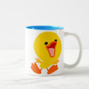 Recherche de dessin de canard tasses Jaune