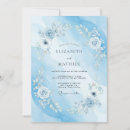 Recherche de bleu sérénité invitations Floral