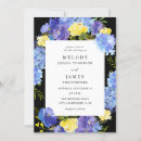 Recherche de jaune et noir mariage invitations Moderne