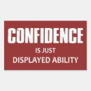 Recherche de confiance en soi autocollants Citer