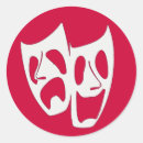 Recherche de masque de tragédie autocollants Dramatique