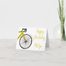 Recherche de cycliste anniversaire cartes d'anniversaire