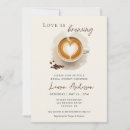 Recherche de amour café invitations Aquarelle