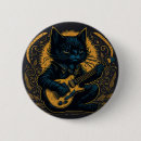 Recherche de conception drôle de chat badges Vintage