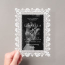 Recherche de dentelle noire invitations Luxe