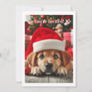 Recherche de de chien noël invitations Animal mignon