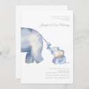 Recherche de bébé éléphant invitations Aquarelle