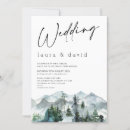 Recherche de montagne mariage invitations Sapin