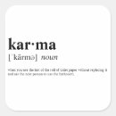 Recherche de karma autocollants Citation