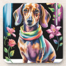 Recherche de teckel dessous de verres Animal de compagnie