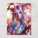 Recherche de jolie femme cartes postales Violet