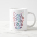 Recherche de tête de loup tasses Feuille