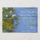 Recherche de nénuphars claude monet invitations Vintage