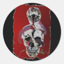 Recherche de tête serpent autocollants Crâne