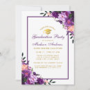 Recherche de graduation invitations Aquarelle florale
