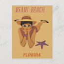 Recherche de vacances miami beach cartes postales Rétro