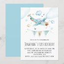 Recherche de avion jouet invitations Aquarelle