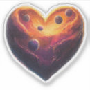 Recherche de planète rouge autocollants Coeur