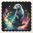 Recherche de loutre dessous de verres Abstrait