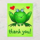 Recherche de grenouille drôle vœux cartes Vert