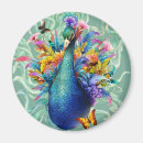 Recherche de oiseau exotique magnets Aquarelle