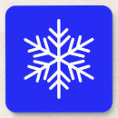 Recherche de flocon neige dessous de verres Blanc