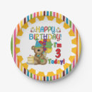 Recherche de anniversaire nounours assiettes Enfants
