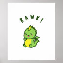 Recherche de dinosaure enfants posters Mignon