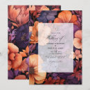 Recherche de violet foncé mariage invitations Aquarelle