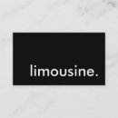 Recherche de limousine cartes visite Automobile