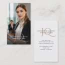 Recherche de initiales personnelles cartes visite Élégant