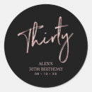 Recherche de 30 autocollants Trente