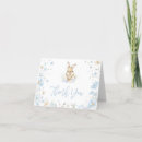 Recherche de lapin bleu vœux cartes Baby