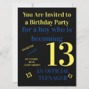 Recherche de de 13 ans invitations Noir