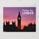 Recherche de salutations de londres cartes postales Coucher de soleil