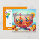 Recherche de poisson rouge anniversaire invitations Parti