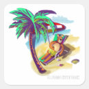 Recherche de palmier dessin autocollants Plage