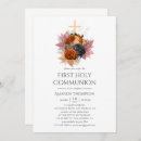 Recherche de vintage petite communion invitations Floral