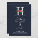 Recherche de monogramme h invitations Élégant