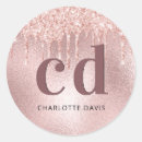 Recherche de lux autocollants Rose doré