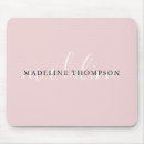 Recherche de rose pâle tapis souris Typographie