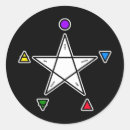 Recherche de wicca autocollants Pentagramme