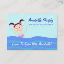 Recherche de natation cartes visite Bain