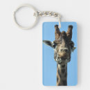 Recherche de girafes drôles porteclés Amusant