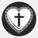 Recherche de croix gothique autocollants Noir